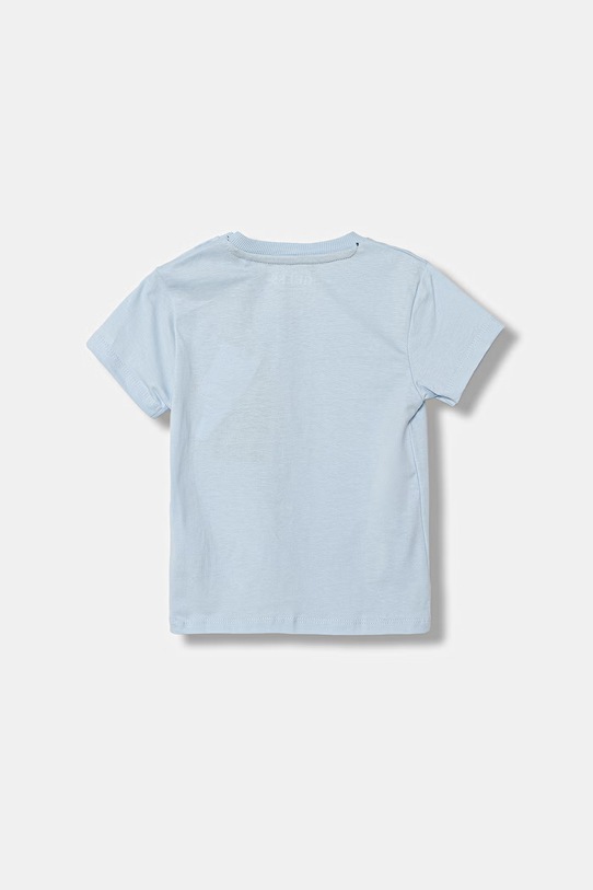 Guess t-shirt bawełniany dziecięcy N6GI04.K8HM4.PPY2.M niebieski SS26