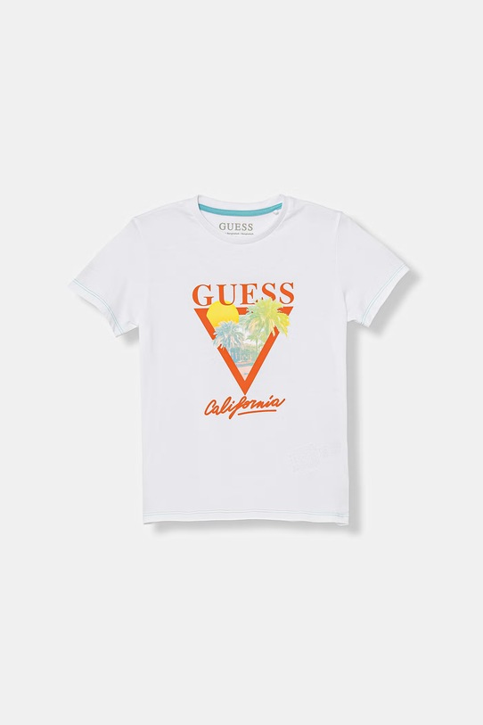 Guess t-shirt dziecięcy bawełniany biały N6GI10.K8HM4.PPY2.M