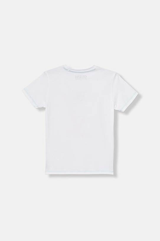 Guess t-shirt dziecięcy bawełniany N6GI10.K8HM4.PPY2.M biały SS26