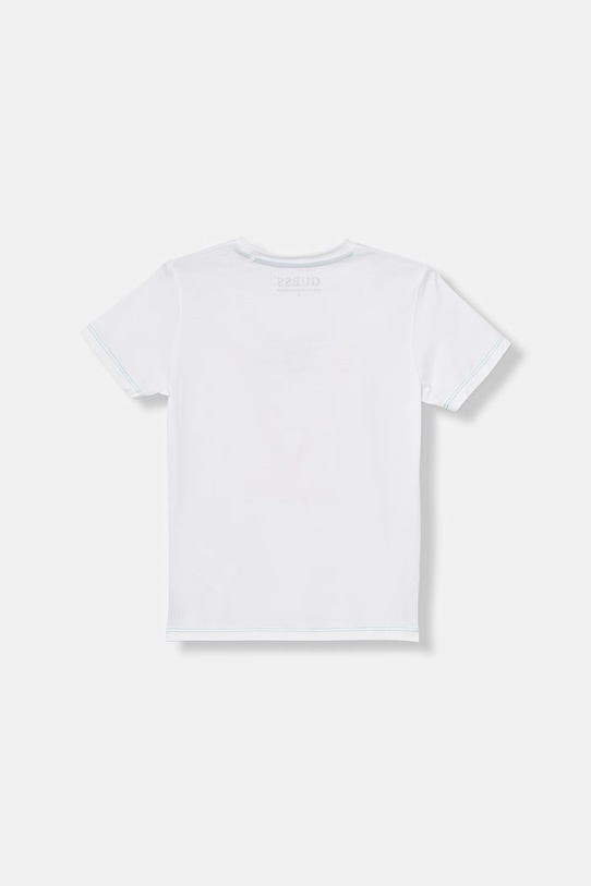 Guess t-shirt dziecięcy bawełniany N6GI10.K8HM4.PPY2.M biały SS26