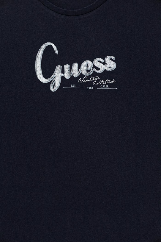 Chłopiec Guess t-shirt bawełniany dziecięcy L6GI01.K8HM4.PPY2.M granatowy