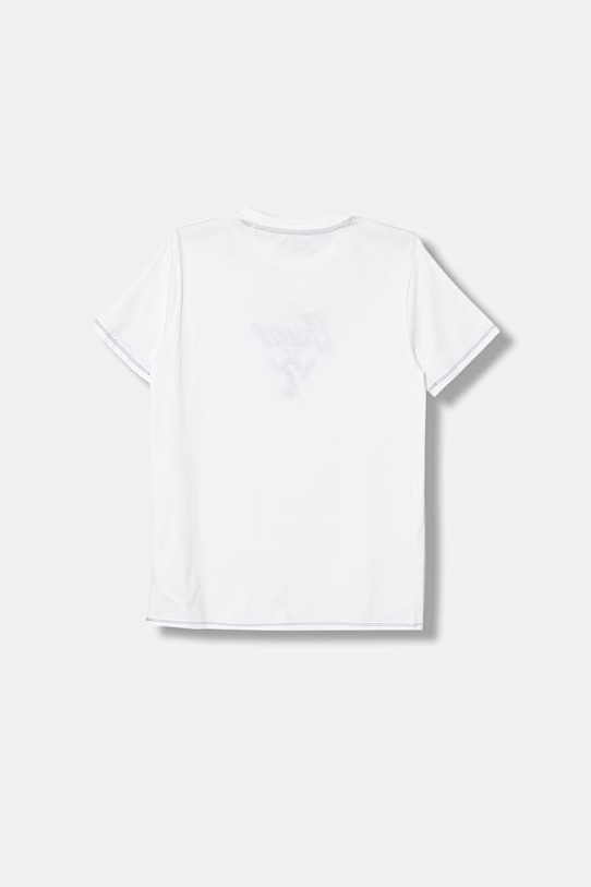 Guess t-shirt bawełniany dziecięcy L6GI06.K8HM4.PPY2.M biały SS26