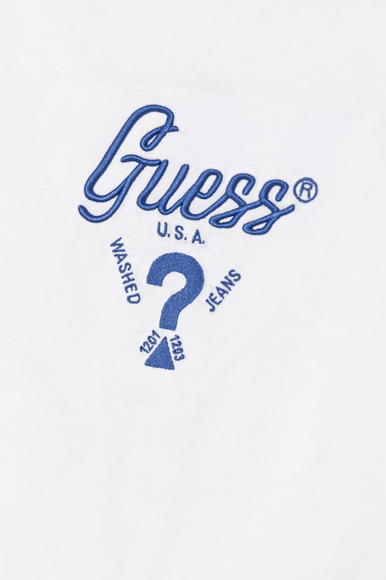 Chłopiec Guess t-shirt bawełniany dziecięcy L6GI06.K8HM4.PPY2.M biały