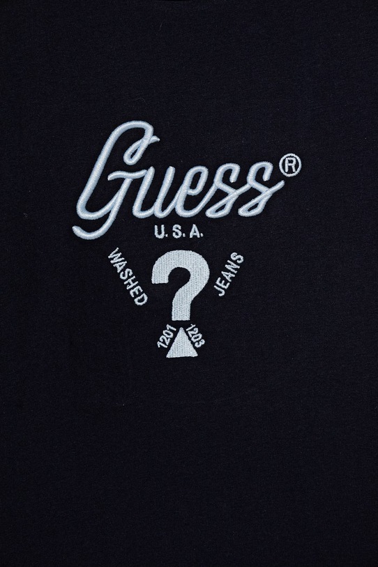 Chłopiec Guess t-shirt bawełniany dziecięcy L6GI06.K8HM4.PPY2.M granatowy