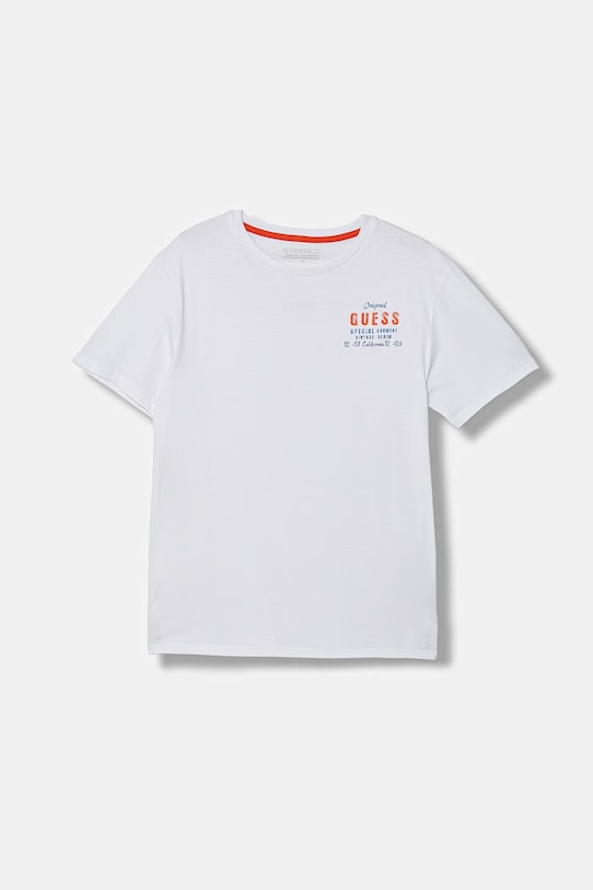 Guess T-shirt dziecięcy bawełniany biały L6GI21.K8HM4.PPY2.M