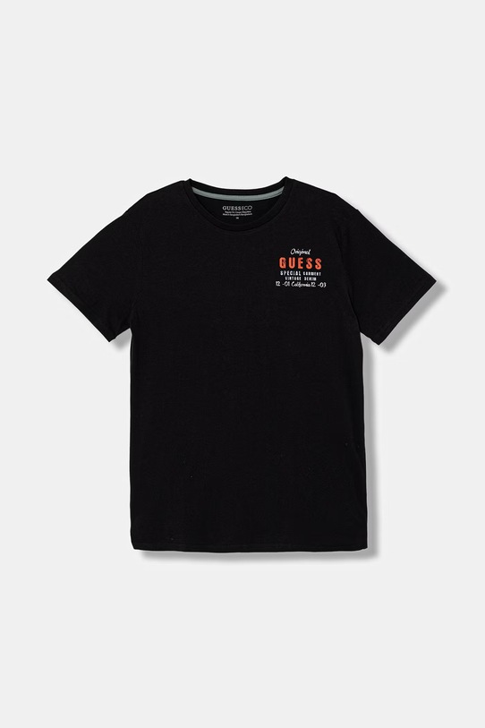 Guess T-shirt dziecięcy bawełniany czarny L6GI21.K8HM4.PPY2.M