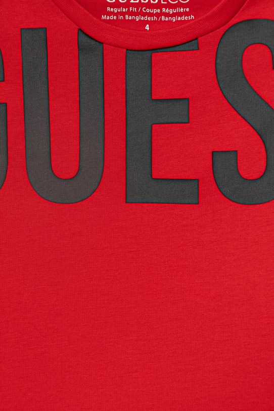 Chłopiec Guess t-shirt dziecięcy L6GI26.J1314.PPY2.M czerwony