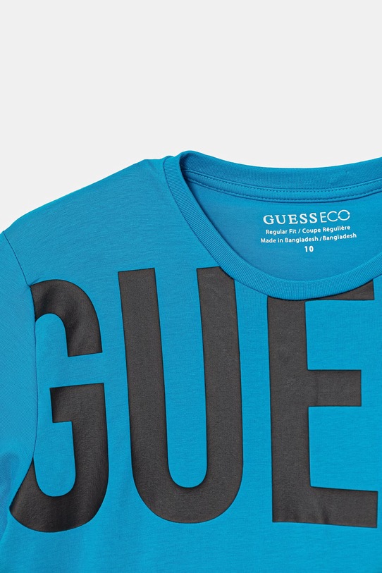 Chłopiec Guess t-shirt dziecięcy L6GI26.J1314.PPY2.M niebieski