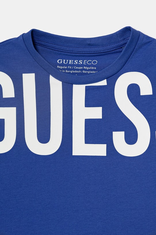 Chłopiec Guess t-shirt dziecięcy L6GI26.J1314.PPY2.M granatowy