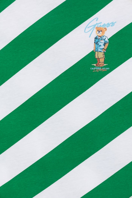 Chłopiec Guess T-shirt damski bawełniany N6GI05.K8HM4.PPY2.M zielony