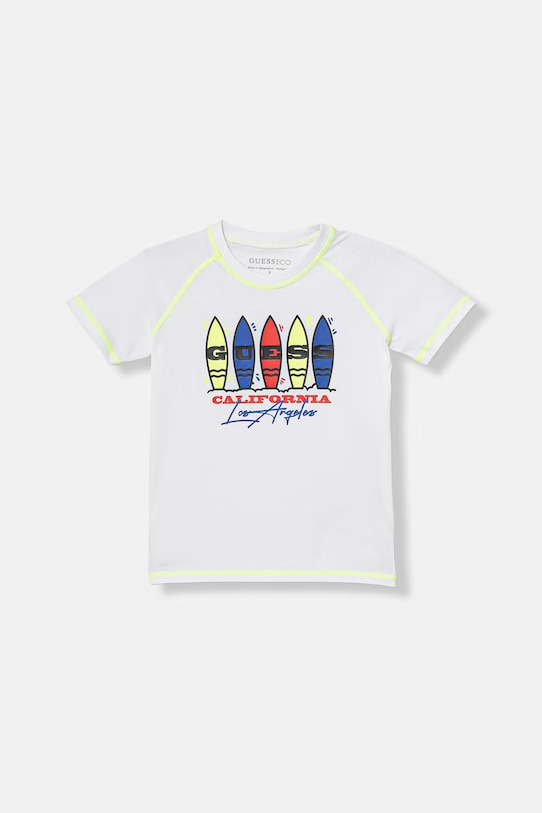 Guess t-shirt dziecięcy bawełniany biały N6GI19.K8HM4.PPY2.M