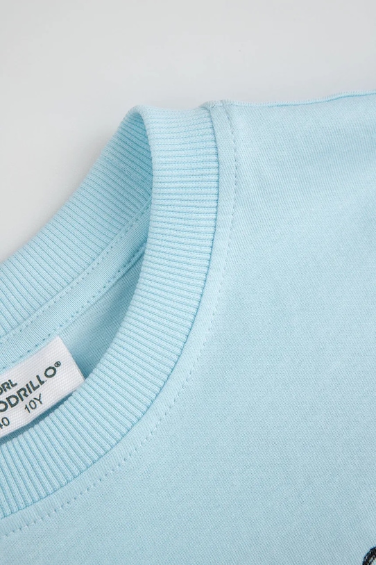 Момче Детска памучна тениска Coccodrillo WC6143201VBA син