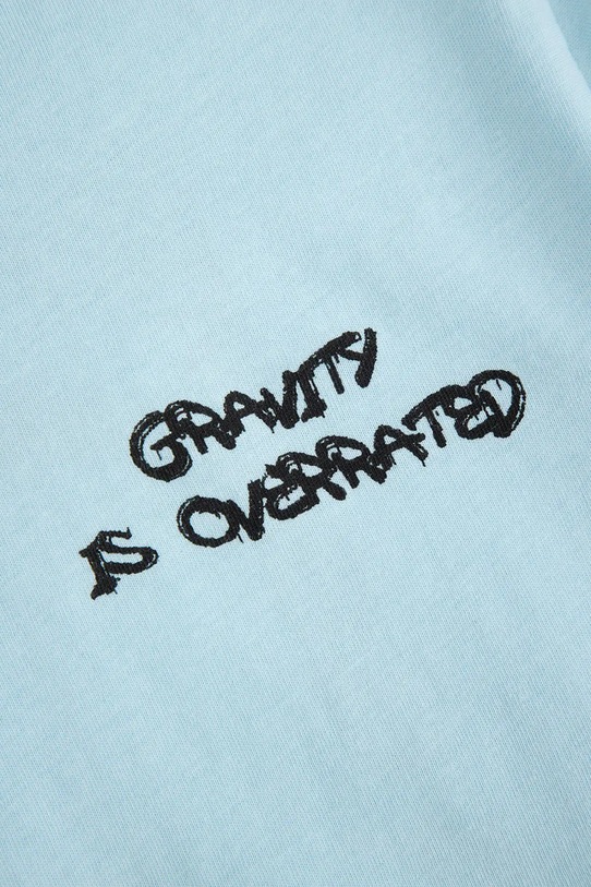 Детска памучна тениска Coccodrillo син WC6143201VBA