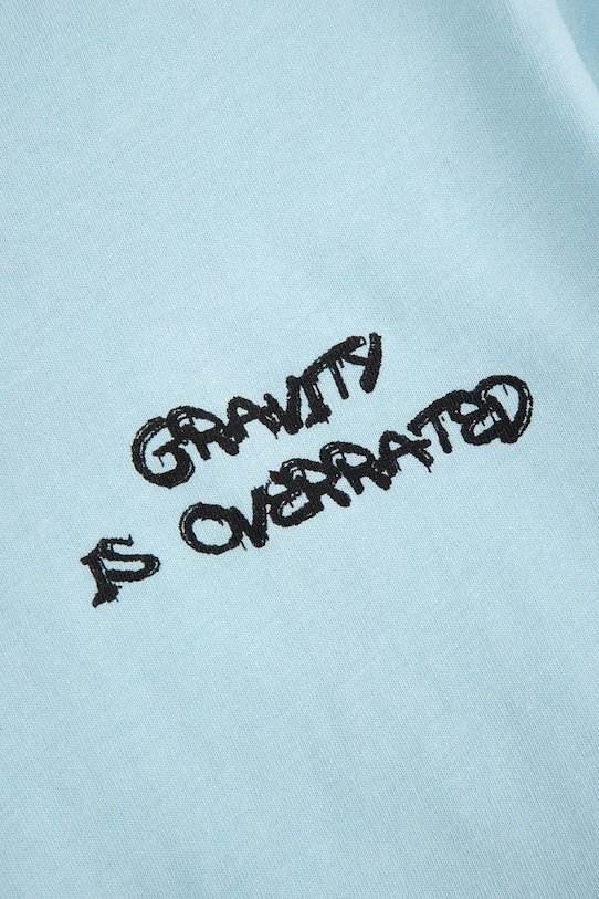 Детска памучна тениска Coccodrillo син WC6143201VBA