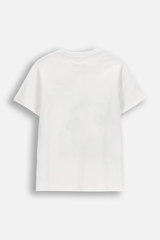 Detské bavlnené tričko Coccodrillo WC6143208VBA biela SS26