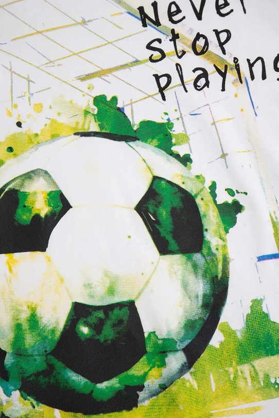 Detské bavlnené tričko Coccodrillo biela WC6143208VBA