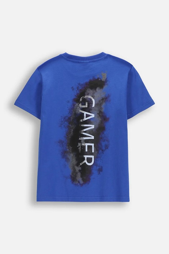 Детска памучна тениска Coccodrillo WC6143226VBA виолетов SS26