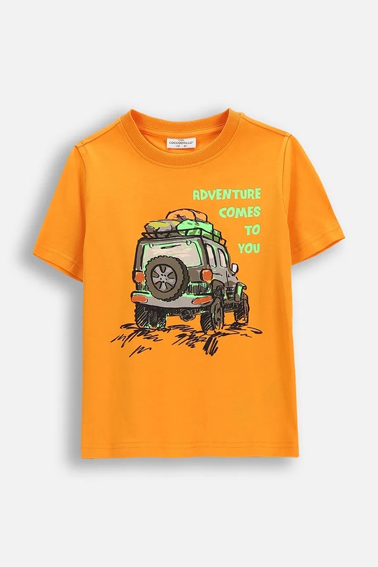 Coccodrillo tricou de bumbac pentru copii print portocaliu WC6143234VBA
