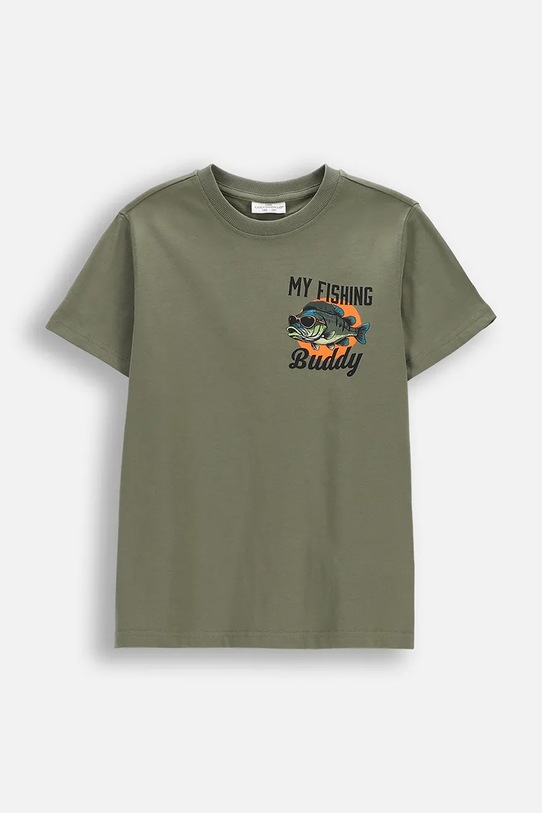 Coccodrillo t-shirt in cotone per bambini cotone verde WC6143201FBJ