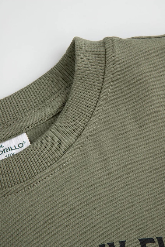 BIMBO Coccodrillo t-shirt in cotone per bambini WC6143201FBJ verde