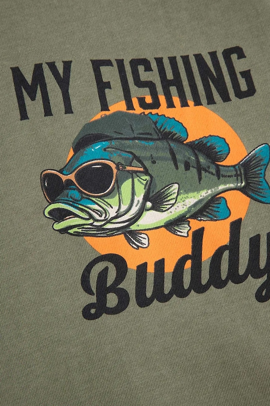 Coccodrillo t-shirt in cotone per bambini verde WC6143201FBJ