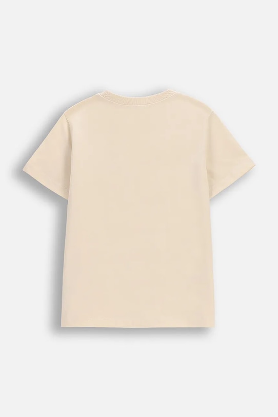 Dětské bavlněné tričko Coccodrillo WC6143203FBK béžová SS26