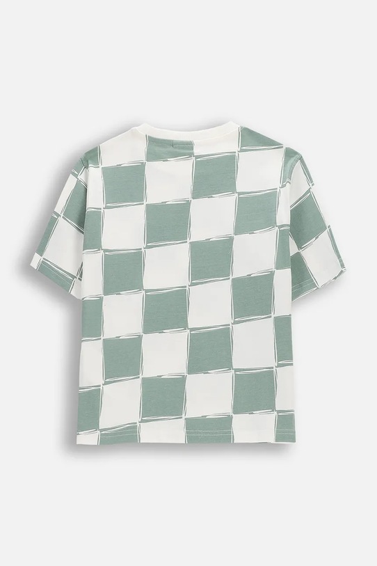 Детска памучна тениска Coccodrillo WC6143204NBK зелен SS26