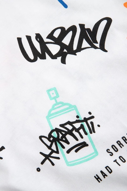 Детска памучна тениска Coccodrillo бял WC6143201RBJ