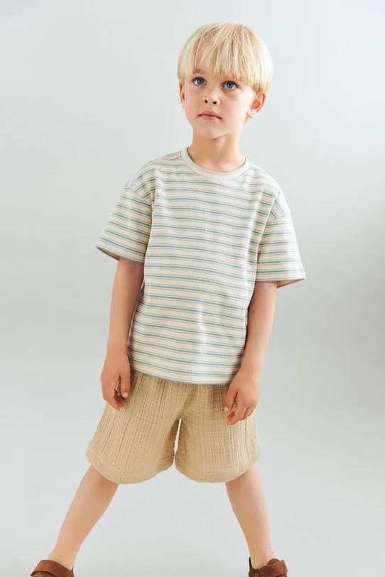 Wheat t-shirt dziecięcy bawełniany beżowy 2099.103.GOTS