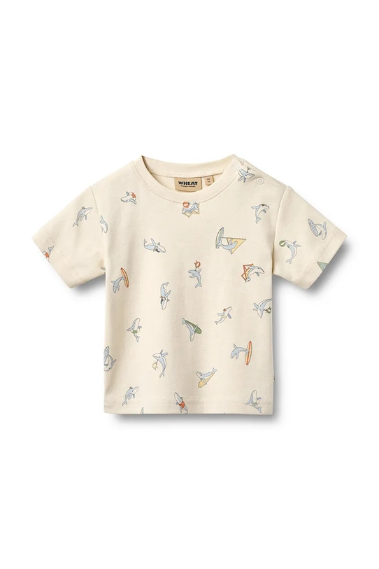 Wheat t-shirt niemowlęcy bawełniany 2-pack beżowy 6136.193.GOTS