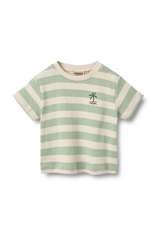Wheat t-shirt bawełniany niemowlęcy wzorzyste zielony 6172.108S.GOTS