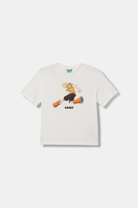 United Colors of Benetton tričko detské bavlnené biela 3MI5C10S9.G.Stagionale