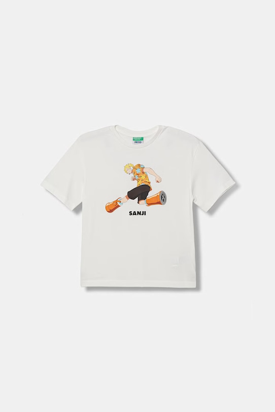 United Colors of Benetton tričko detské bavlnené biela 3MI5C10S9.G.Stagionale