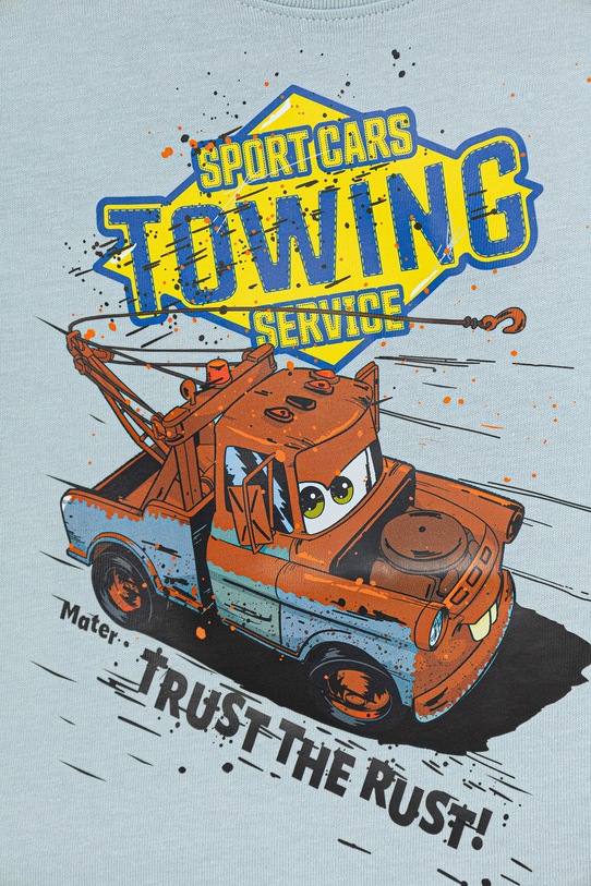 Chłopiec United Colors of Benetton t-shirt dziecięcy bawełniany 3MI5G10LX.P.Stagionale niebieski