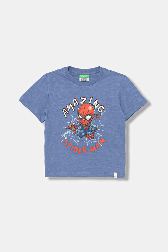 United Colors of Benetton T-shirt παιδικό βαμβακερό μπλε 3SDLG10ML.P.Stagionale