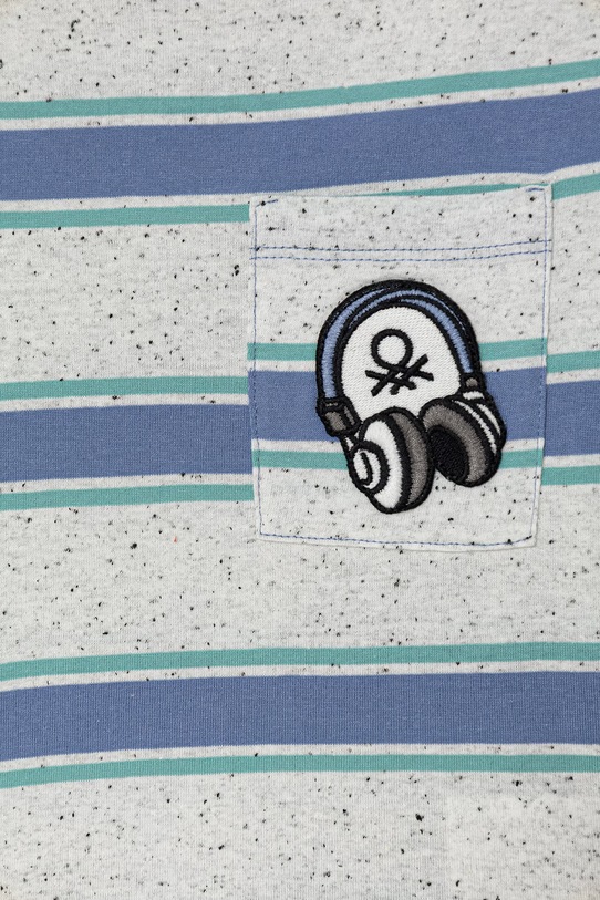 BIMBO United Colors of Benetton t-shirt per bambini in cotone 3T52G10MI.P.Stagionale blu