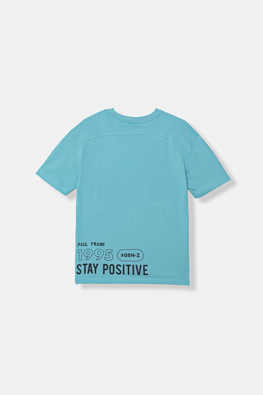 United Colors of Benetton T-shirt dziecięcy bawełniany 3I1XC10TC.G.Stagionale niebieski SS26