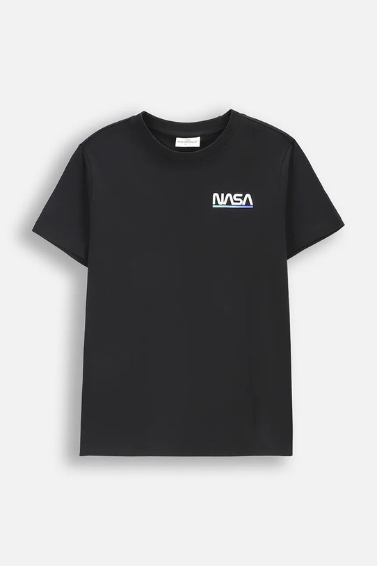 Coccodrillo T-shirt per bambini in cotone nero WC6143221LBD