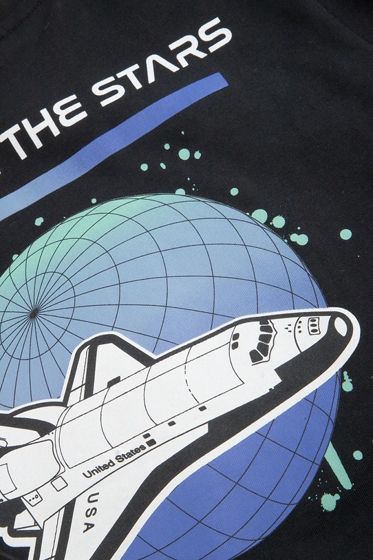 Coccodrillo T-shirt per bambini in cotone nero WC6143221LBD