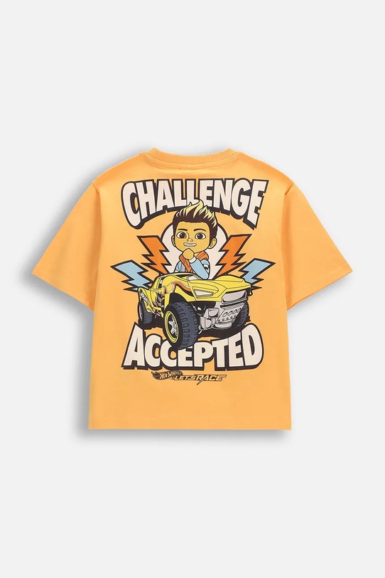 Coccodrillo majica za žene od pamuka WC6143203LBD narančasta SS26