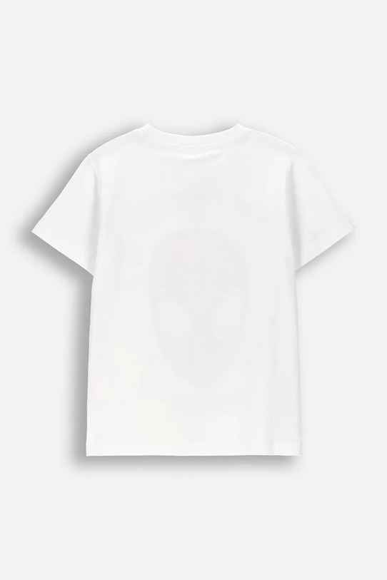 Coccodrillo t-shirt dziecięcy bawełniany WC6143208LBD biały SS26