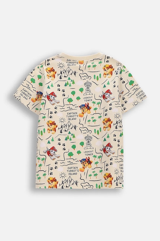 Coccodrillo T-shirt παιδικό βαμβακερό WC6143201LBD μπεζ SS26