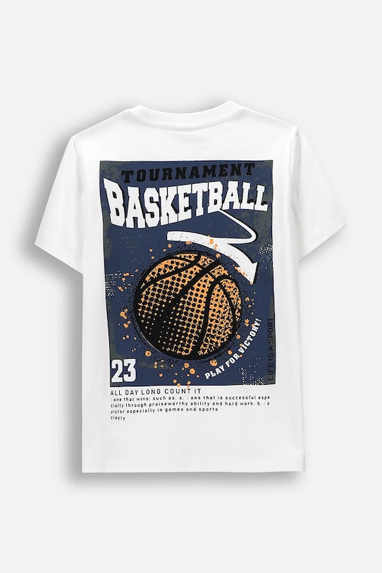 Coccodrillo t-shirt παιδικό βαμβακερό WC6143203MBJ λευκό SS26