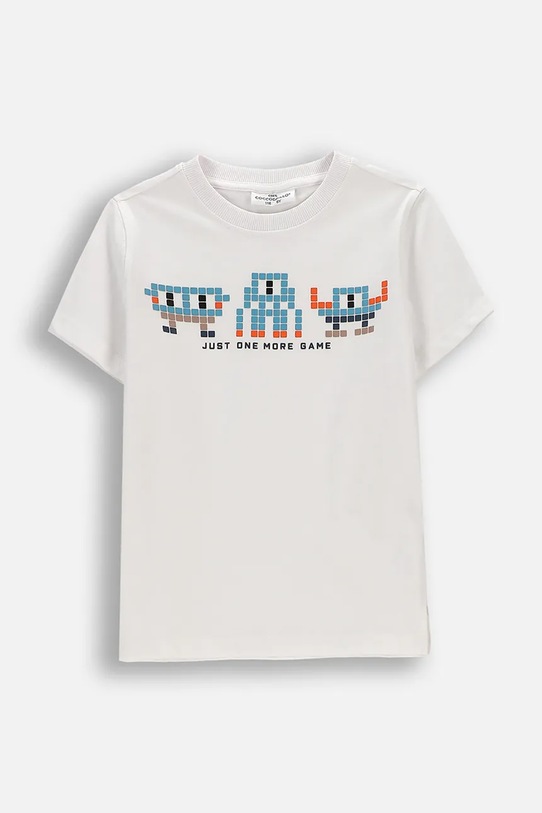 Coccodrillo T-shirt παιδικό βαμβακερό λευκό WC6143204MBK