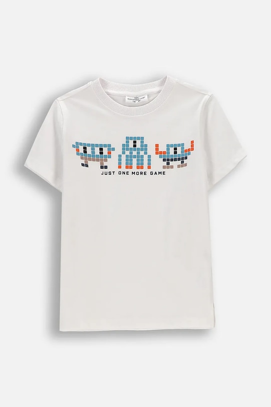 Coccodrillo T-shirt παιδικό βαμβακερό λευκό WC6143204MBK
