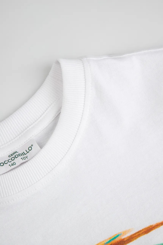Chlapec Coccodrillo tričko detské bavlnené WC6143205VBB biela