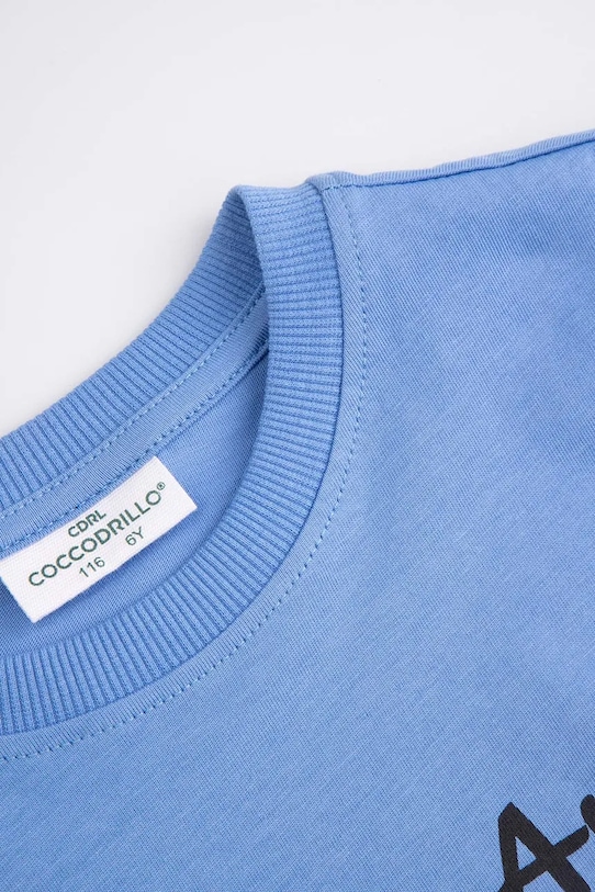 Αγορίστικα Coccodrillo t-shirt παιδικό βαμβακερό WC6143206VBB μπλε