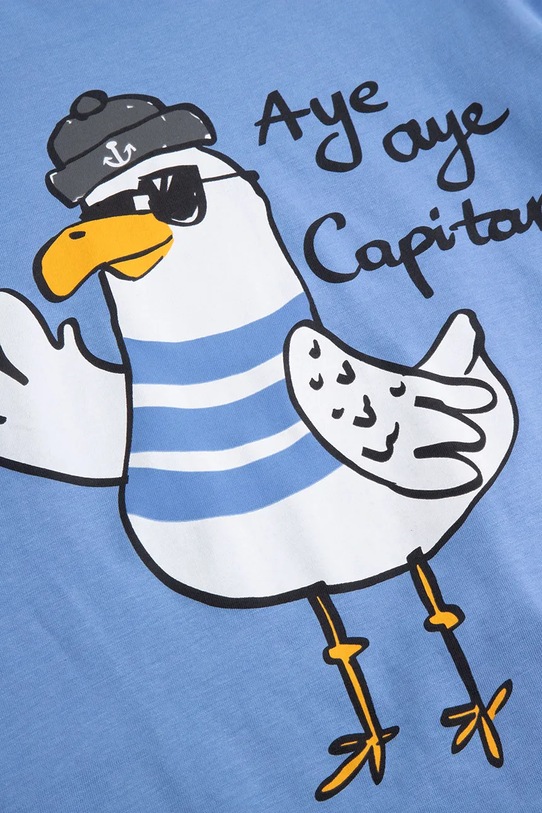 Coccodrillo t-shirt παιδικό βαμβακερό μπλε WC6143206VBB