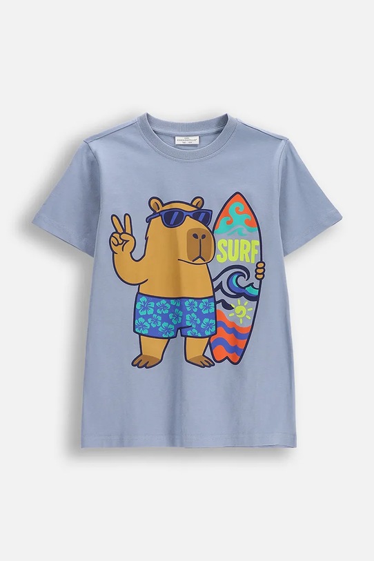 Coccodrillo tričko detské bavlnené modrá WC6143207VBB