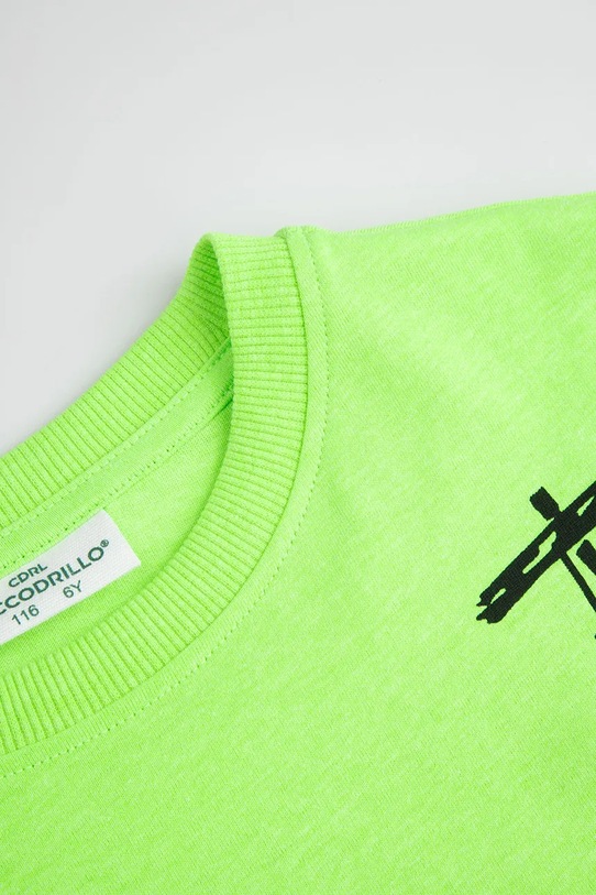 Αγορίστικα Coccodrillo Παιδικό t-shirt με βαμβάκι WC6143210VBB πράσινο